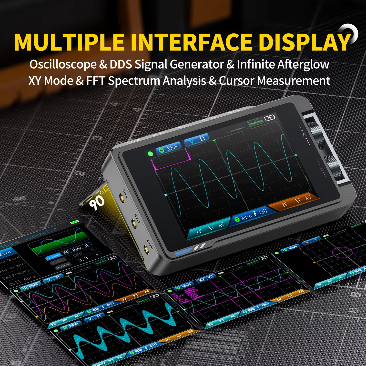FNIRSI DS215H 2 IN 1 Handheld  - Fnirsi Digital Oscilloscope Handheld recension och pris