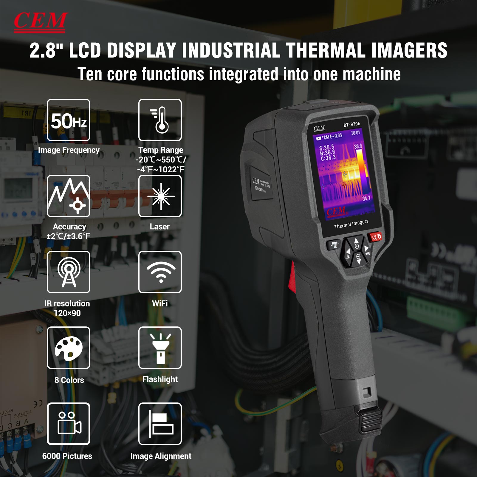 CEM DT-979E Handheld Thermal I - Thermal Imaging Camera Pcb Repair recension och pris