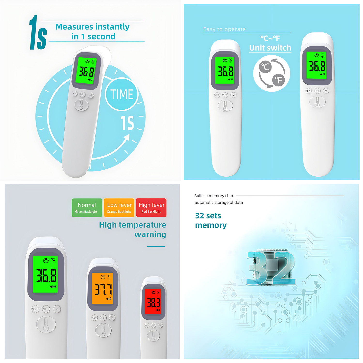 Digital Infrared Fever Thermom - Medical Supplies recension och pris