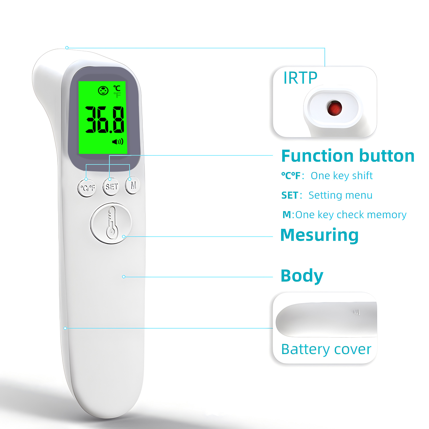 Digital Infrared Fever Thermom - Medical Supplies recension och pris