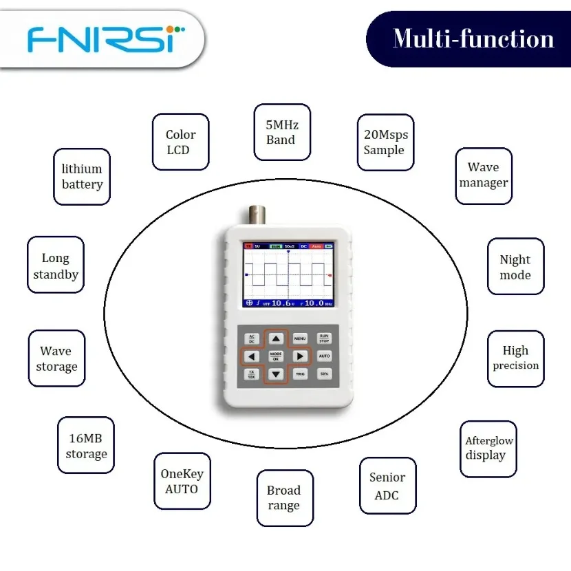 1PC DSO FNIRSI PRO Handheld mi - Fnirsi Digital Oscilloscope Handheld recension och pris