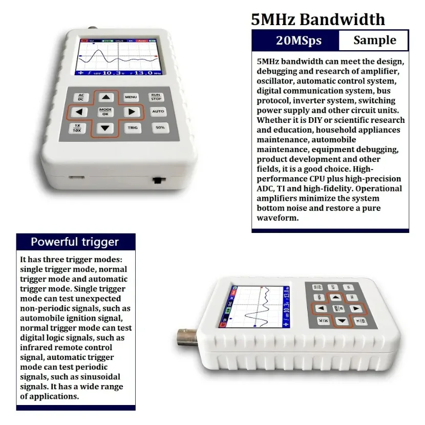 1PC DSO FNIRSI PRO Handheld mi - Fnirsi Digital Oscilloscope Handheld recension och pris