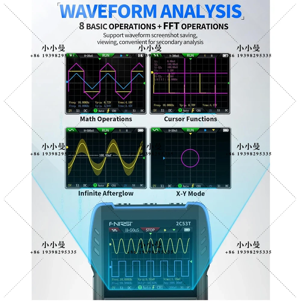 FNIRSI 2C53T Upgraded Handheld - Fnirsi Digital Oscilloscope Handheld recension och pris