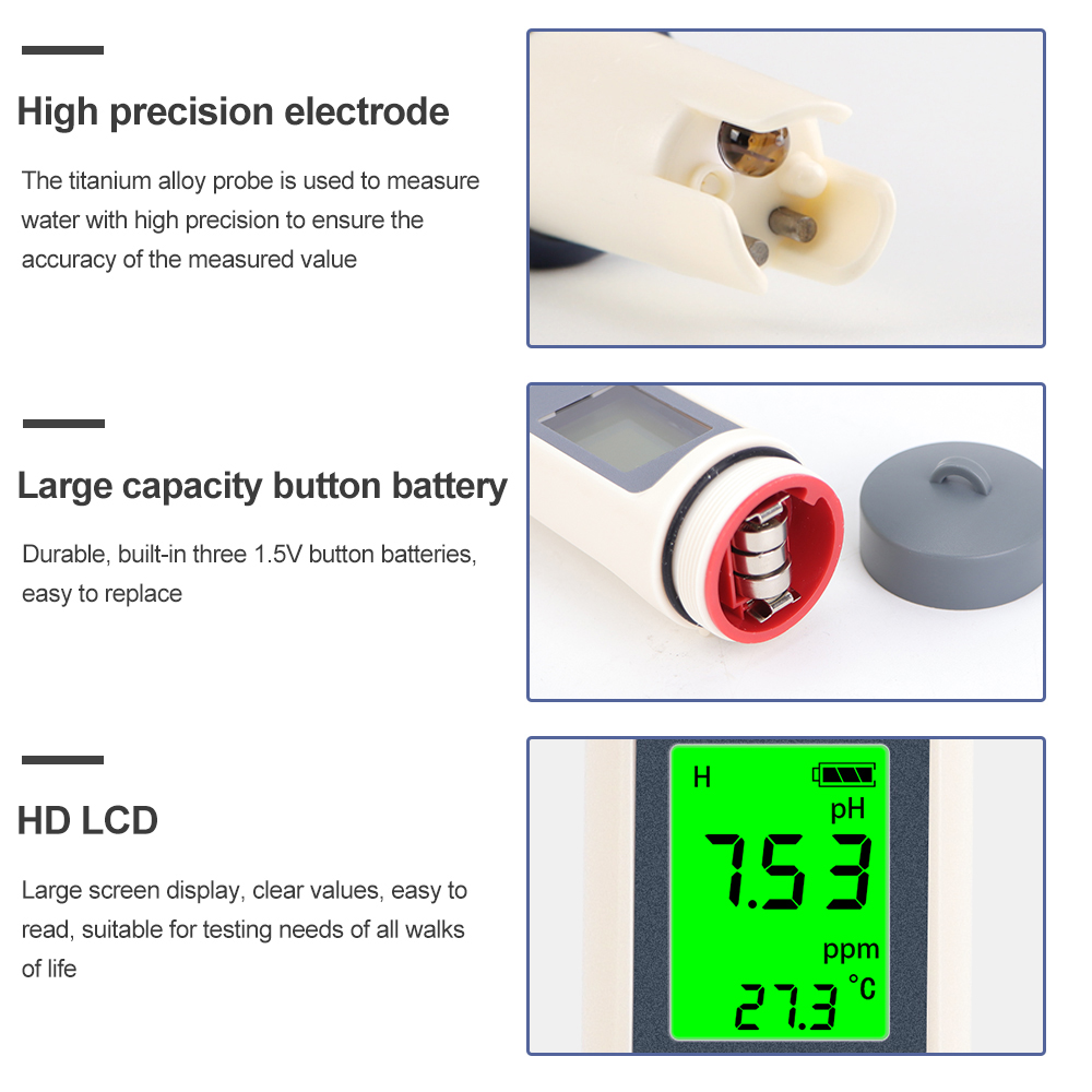 Digital TDS PH Meter Temperatu - Ph Meter Digital Water Tester recension och pris